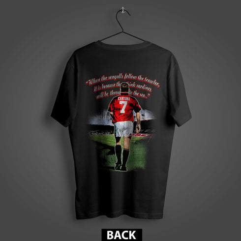 Eric Cantona The King Premium Oversized Double-Sided T-Shirt (Unisex)